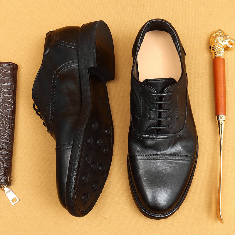 {6 daily-delivery}Men’s Goodyear Welted Horse Leather Oxfords 82802