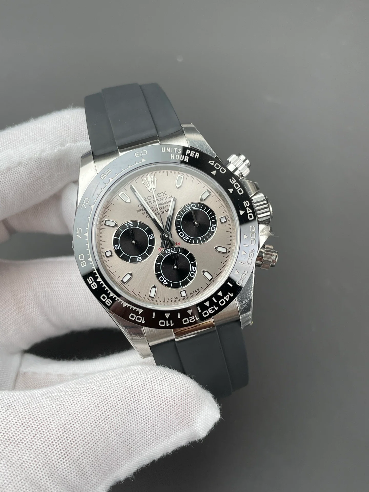 Rolex Cement Grey Rubber Daytona M126519LN-0006