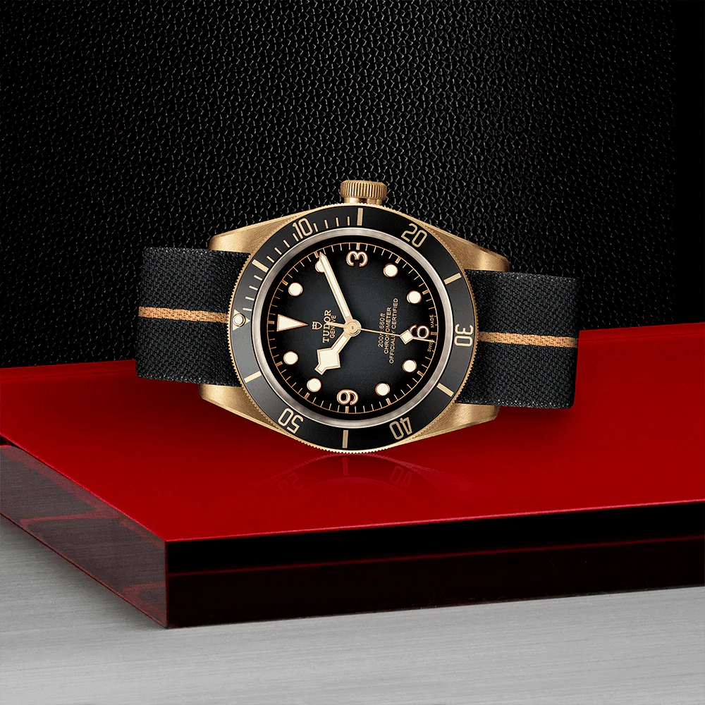 [2026 Mirror Grade]Black Bay Bronze 43mm Slate Grey Dial Men's Automatic Fabric Strap Watch