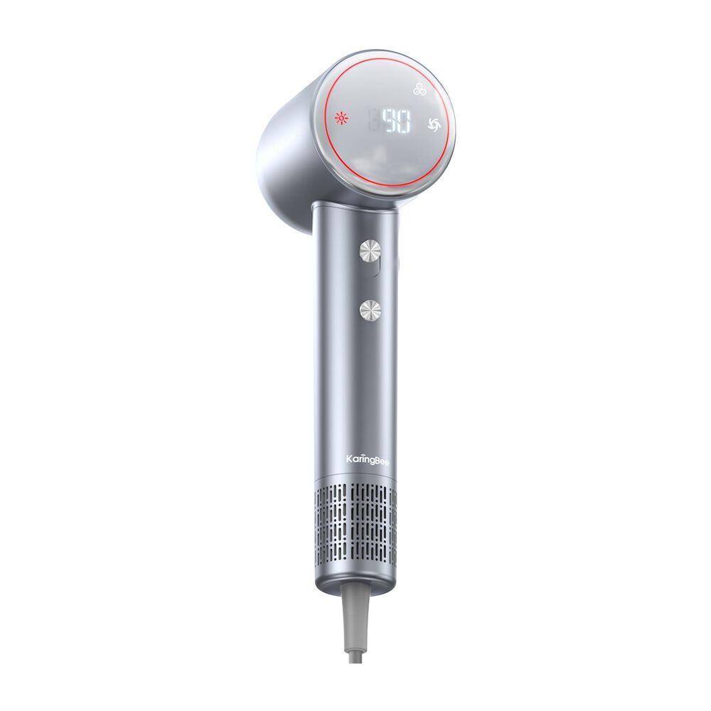 KARINGBEE Suszarka do włosów z jonizacją KaringBee HS01, 1300 W, szara