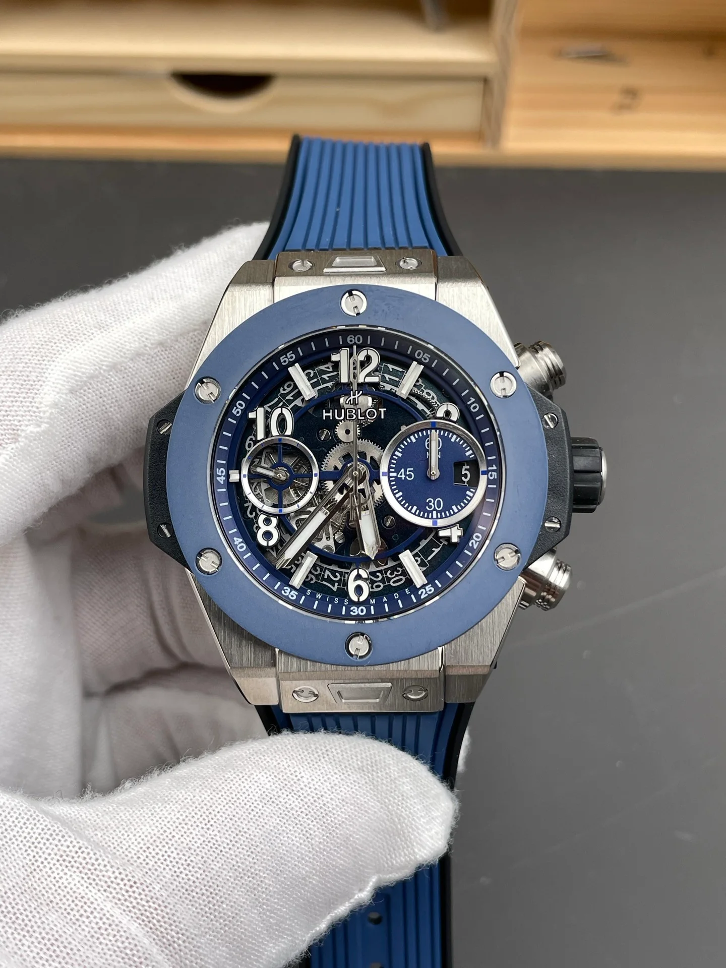 Big Bang Blue Ceramic Bezel Blue Dial