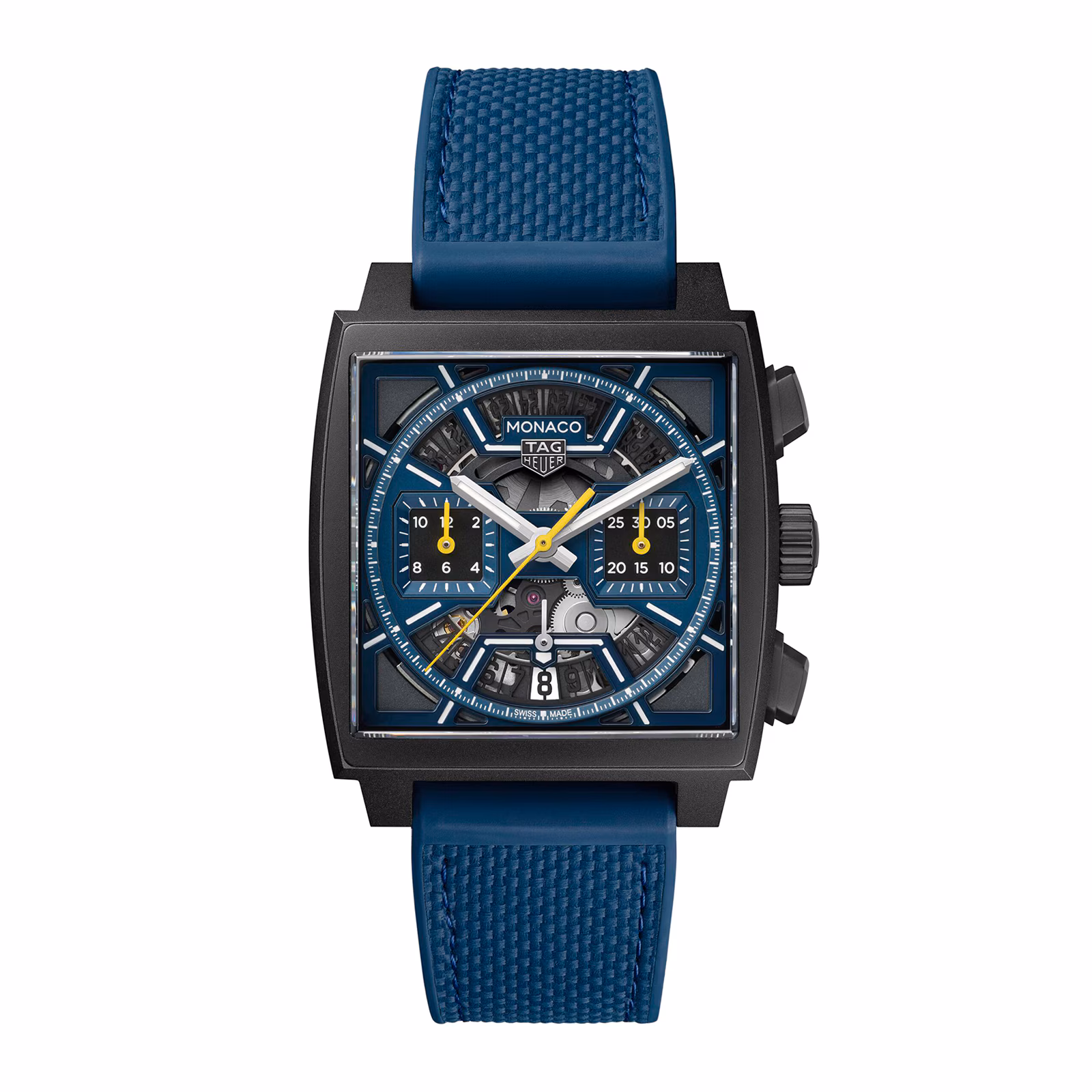 [2026 Mirror Grade]TAG Heuer Monaco Skeleton 39mm Mens Watch Blue CBL2188.FT6261