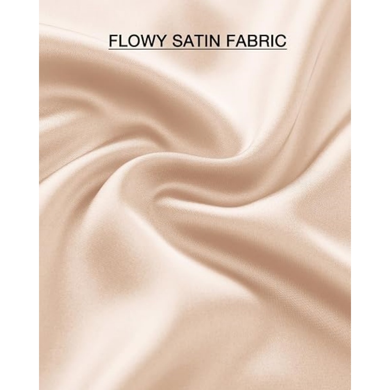 Women's Satin High Waist A‑Line Long Midi Skirt, 2026 Summer