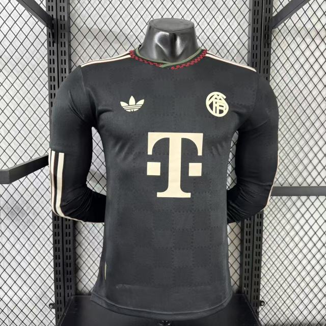 Authentic Bayern Munich Soccer Jersey Third Away Champions League Long Sleeve Shirt 2025/26