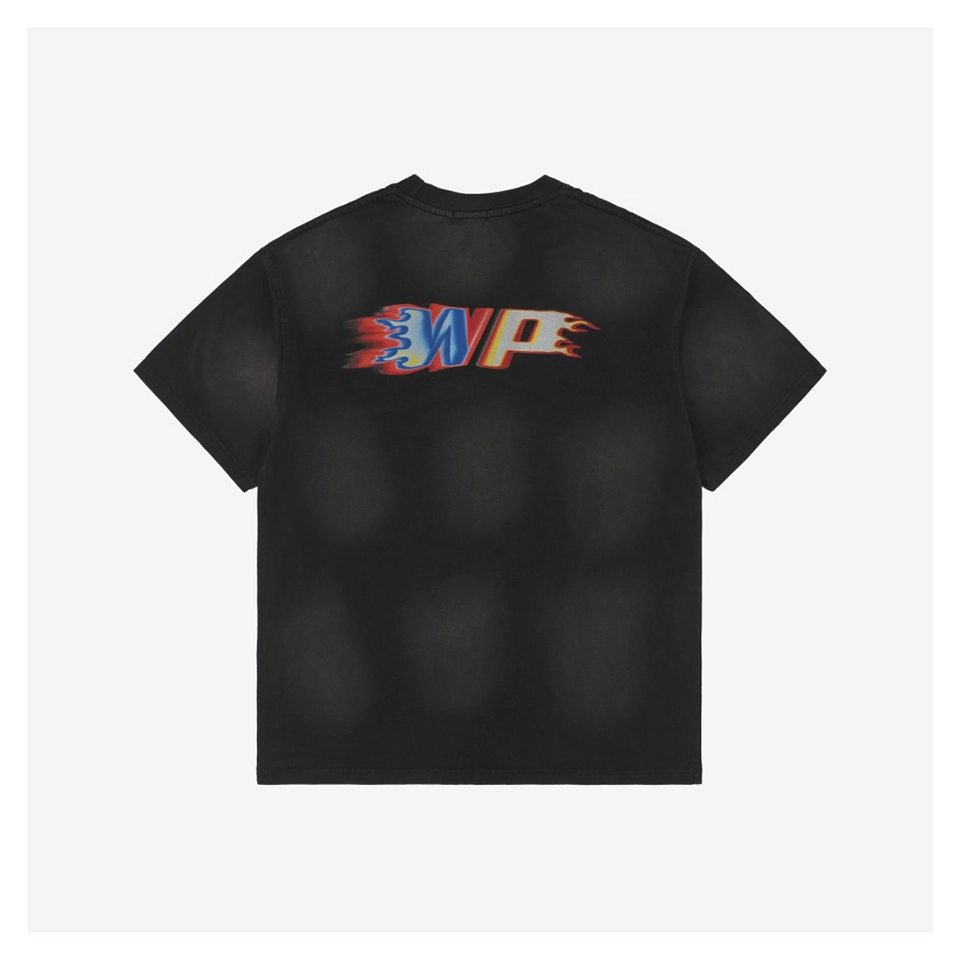 We11done Neon Little Monster Print T-Shirt