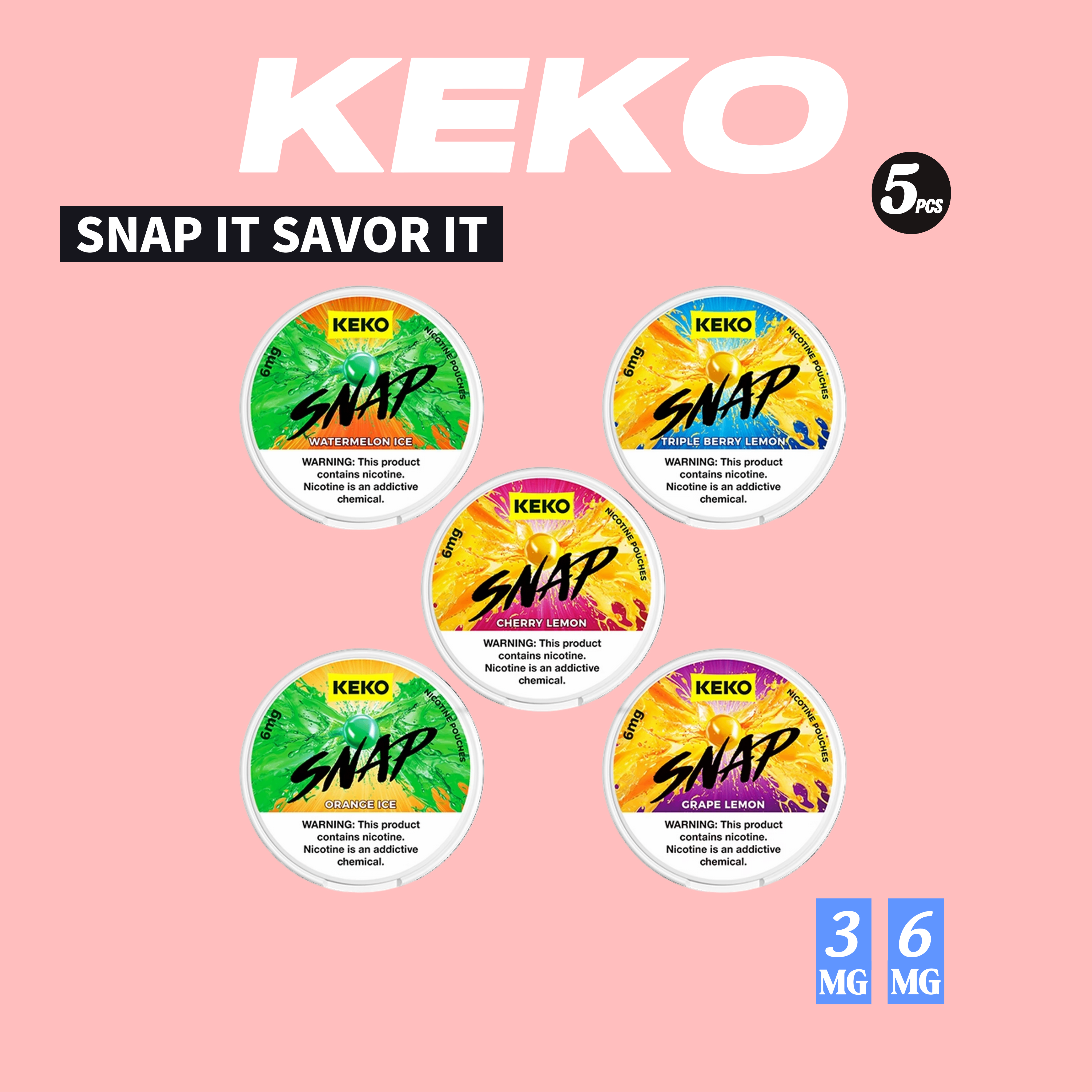 KEKO Fruit Fusion Variety Pack