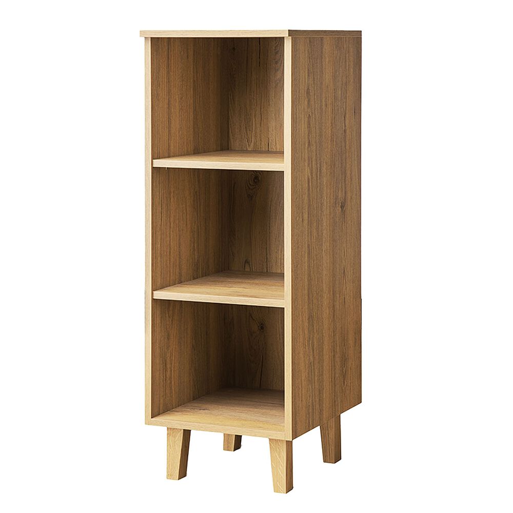 KONSIMO Regał Frisk 117 cm, dąb, z półkami