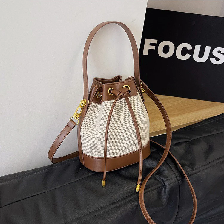 Chloe Canvas Bucket Bag