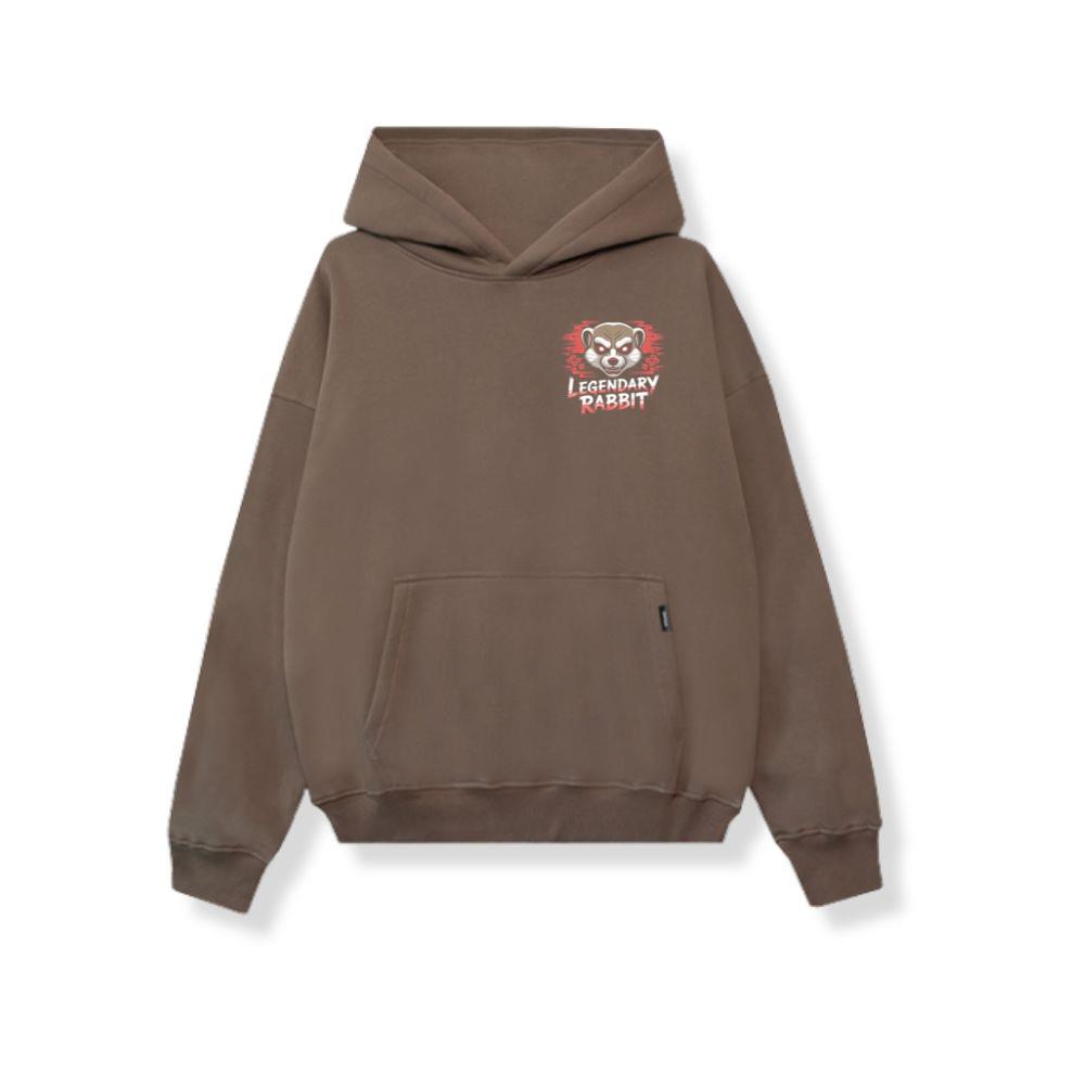 Legendary Rabbit Retro Animal Graphic Hoodie