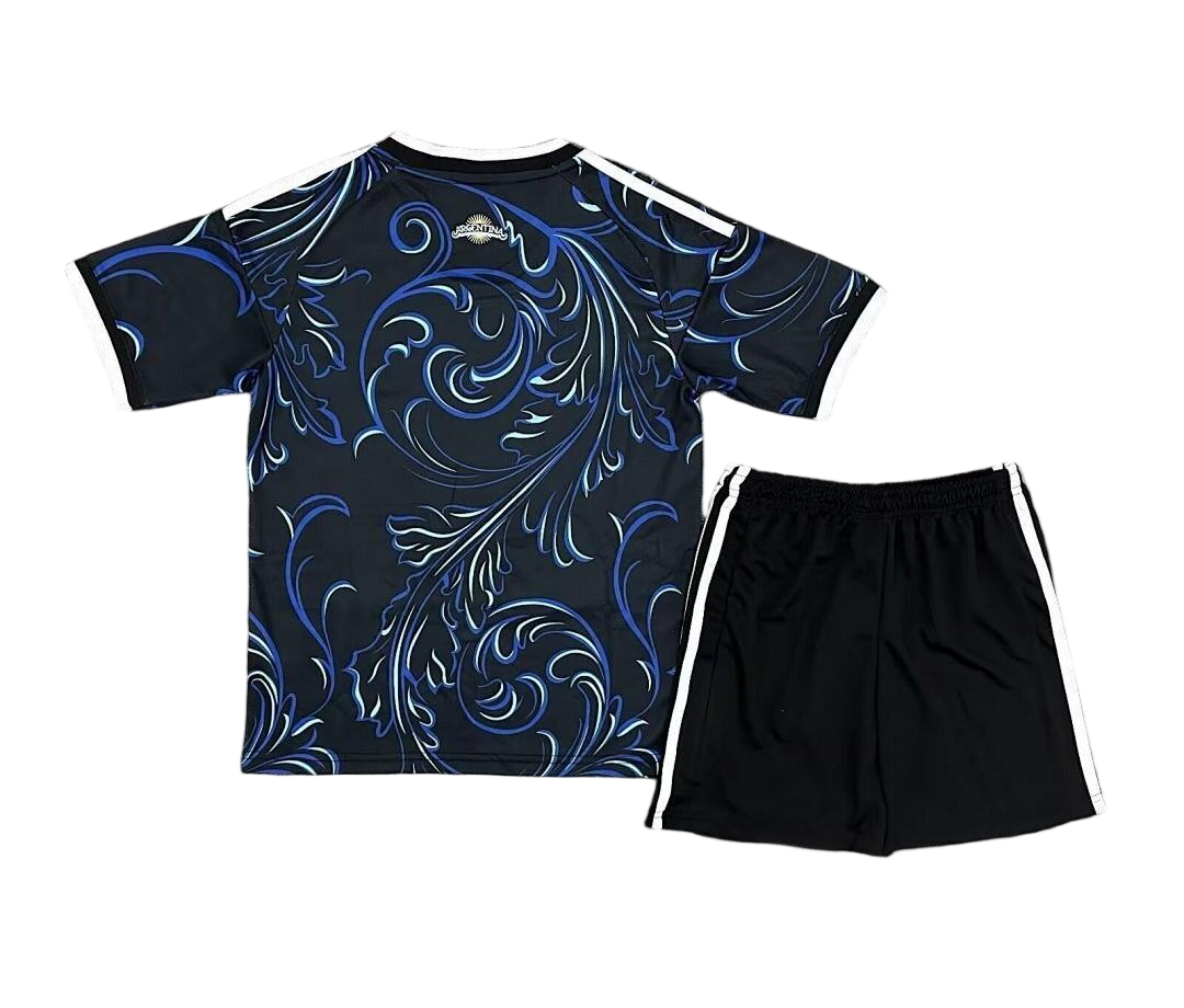 Argentina Away Soccer Uniform Kids Kit Jersey+Shorts World Cup 2026