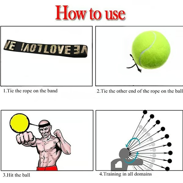 (Grand Year-end Sale-49% OFF) Boxing Reflex Ball Headband🔥Buy 3 Get FREE SHIPPING
