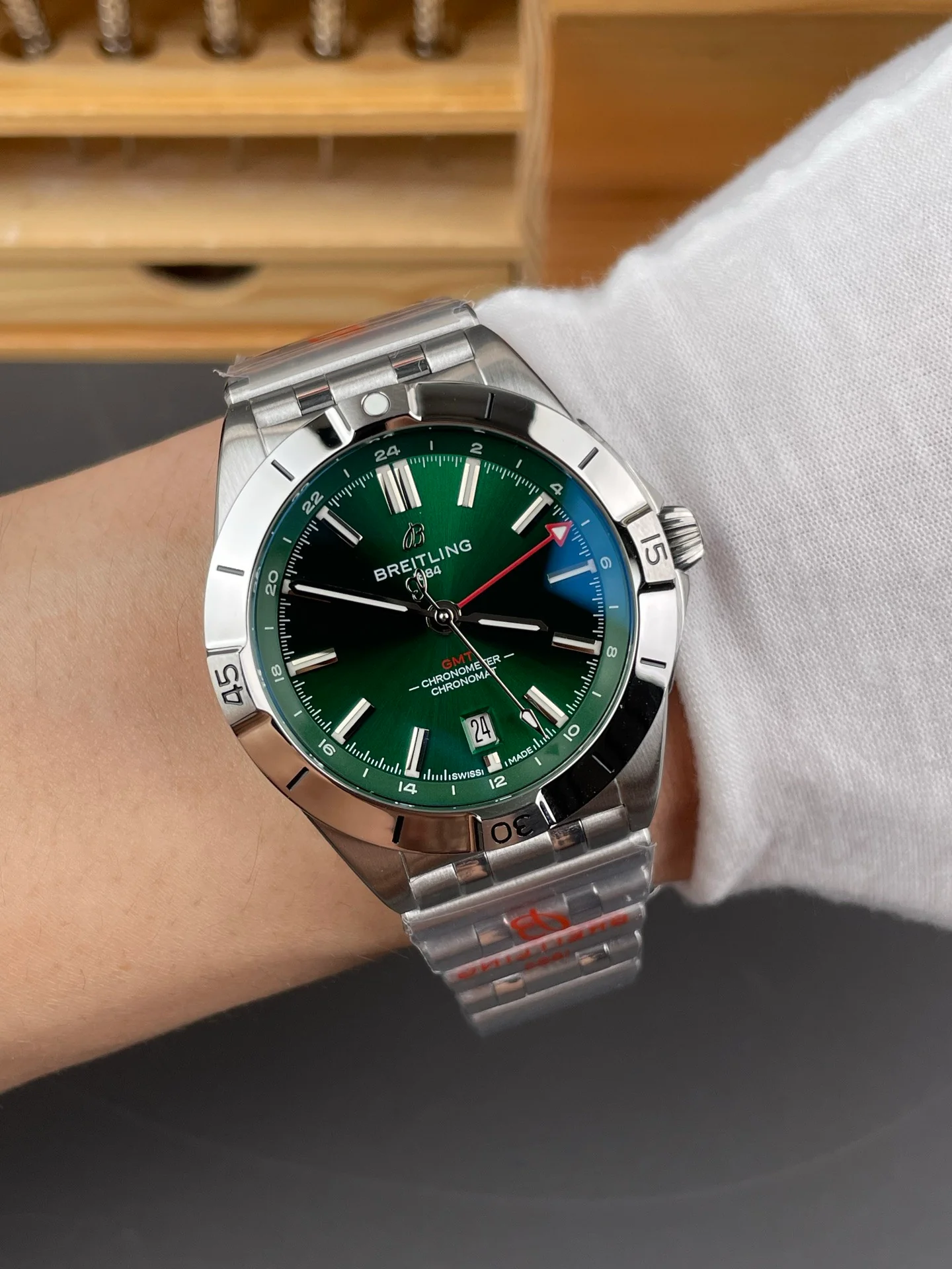 Breitling GMT Green Dial