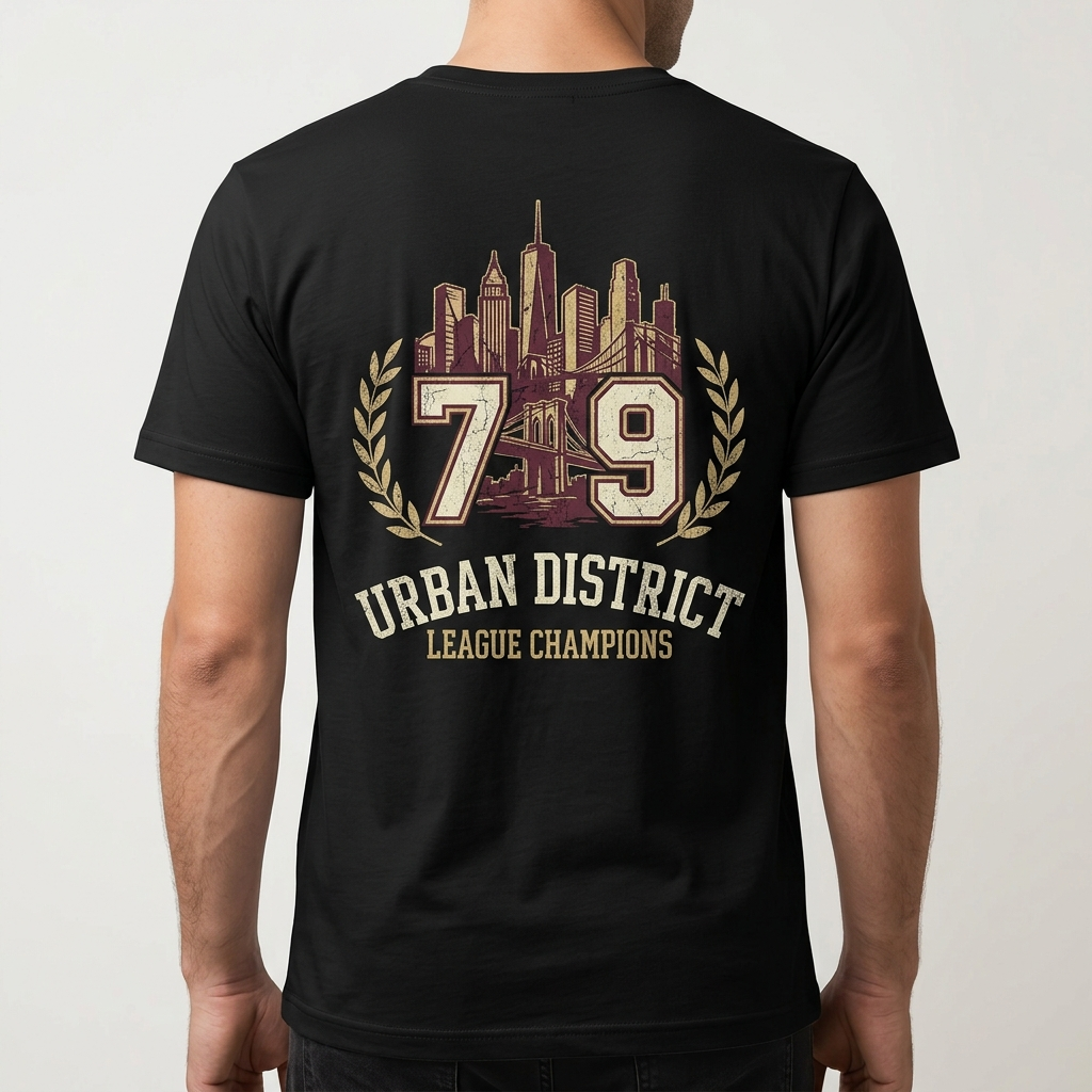 City Varsity Tee, Vintage Athletic Graphic T-Shirt, Unisex Streetwear Shirt CityTee2