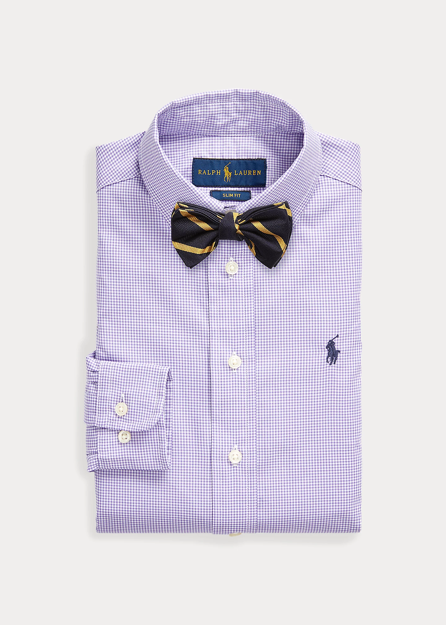 Slim Fit Gingham Cotton Dress Shirt