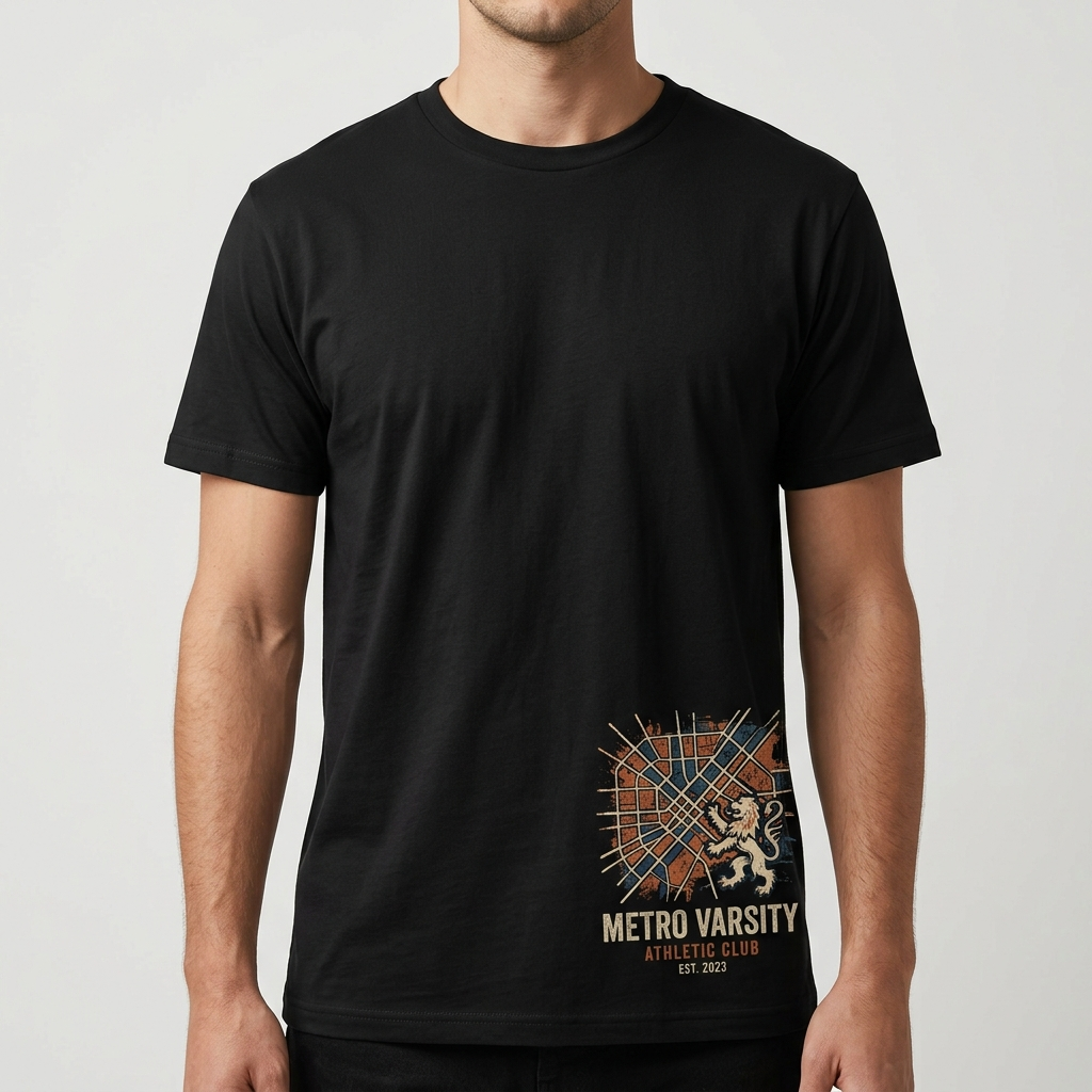 City Varsity Tee, Vintage Athletic Graphic T-Shirt, Unisex Streetwear Shirt CityTee2