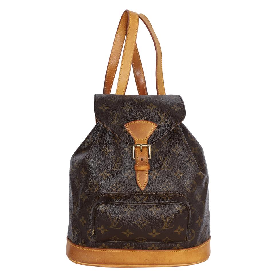 Monogram Canvas Montsouris Backpack MM Brown