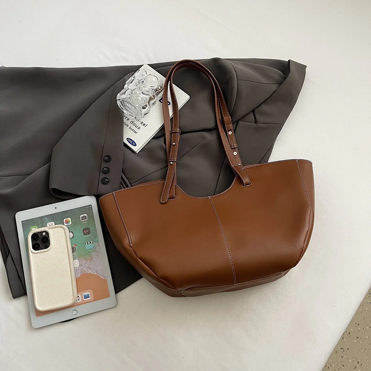 June Vegan Leather Tote
