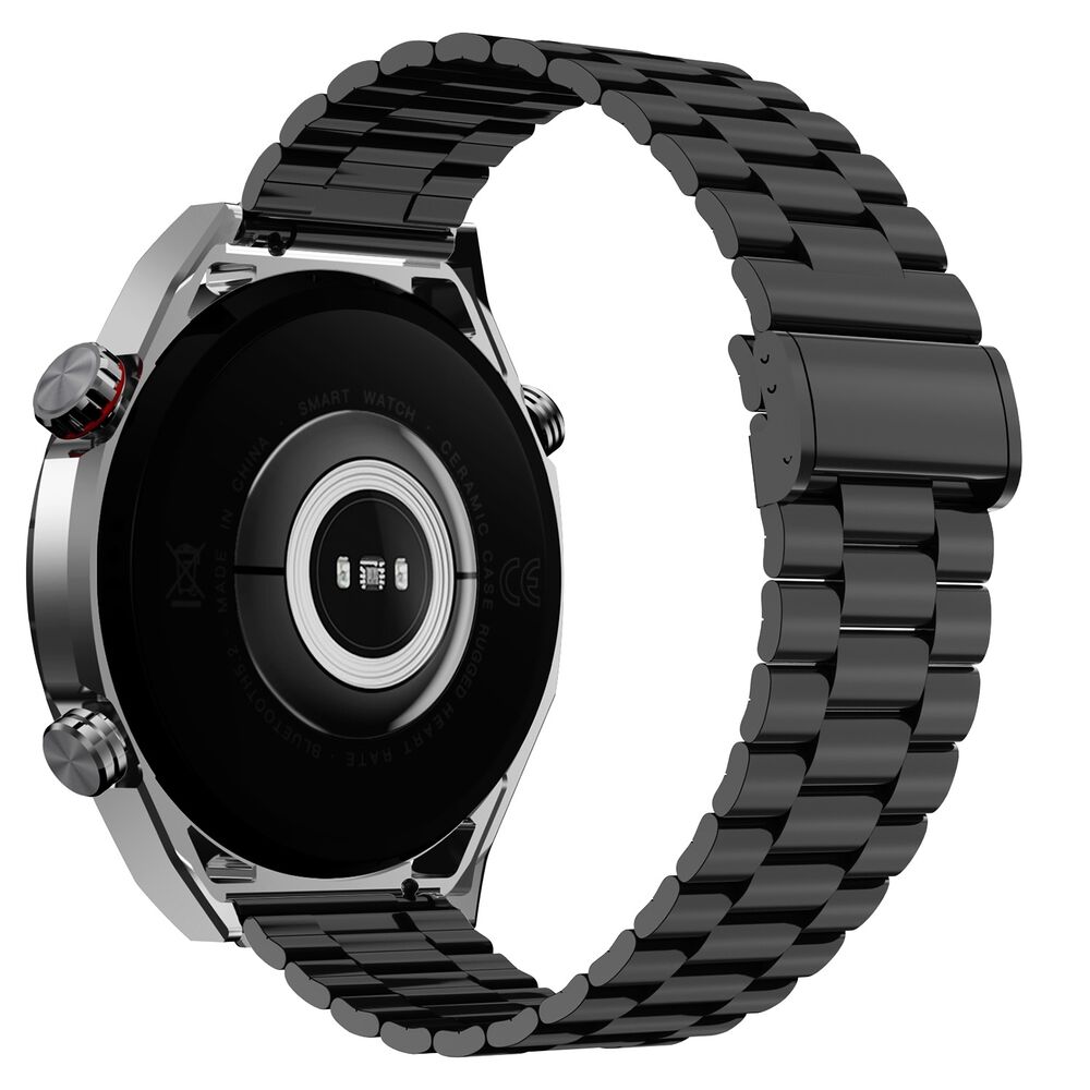 ECOWATCH Smartwatch Ecowatch 1, 3 wymienne paski, czarny
