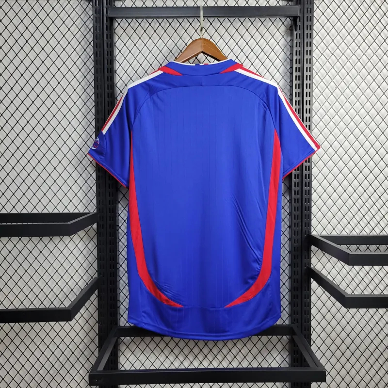 France Retro Soccer Jersey Home Custom Shirt World Cup 2006