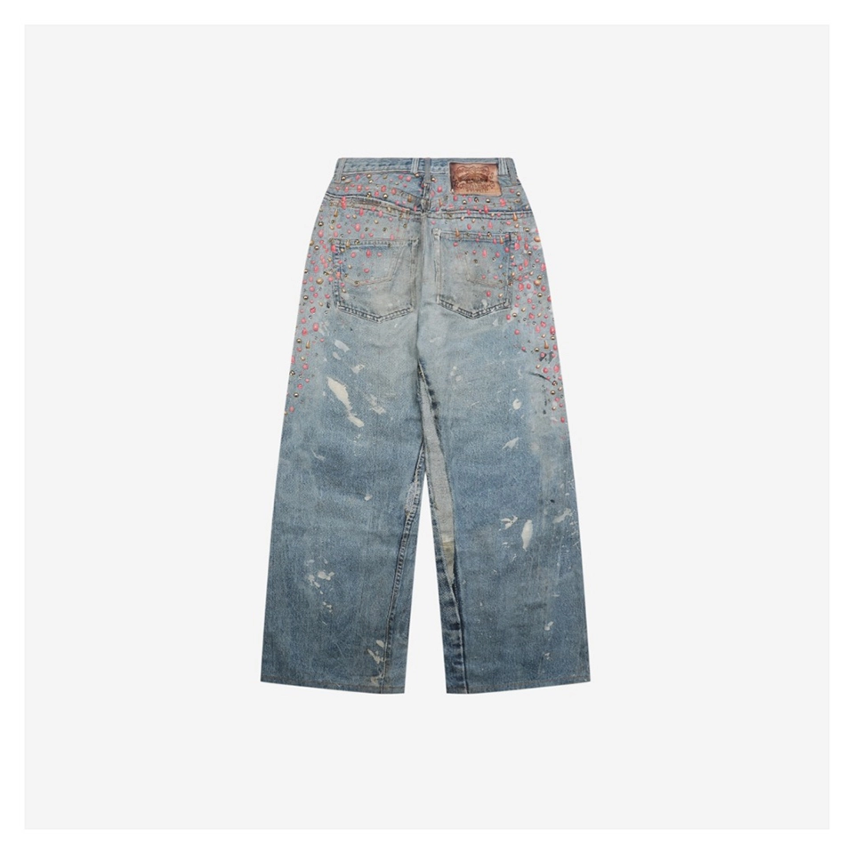 Acne Studios Minami-Aoyama Exclusive 3D Studded Denim Pants