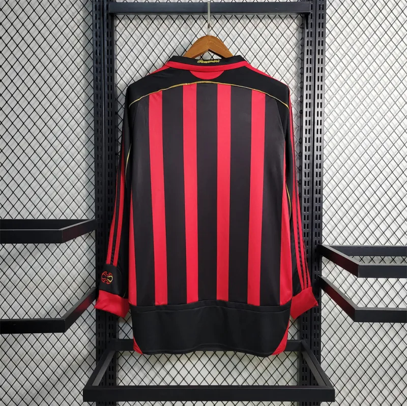 AC Milan Retro Soccer Jersey Home Long Sleeve Custom Shirt 2006/07