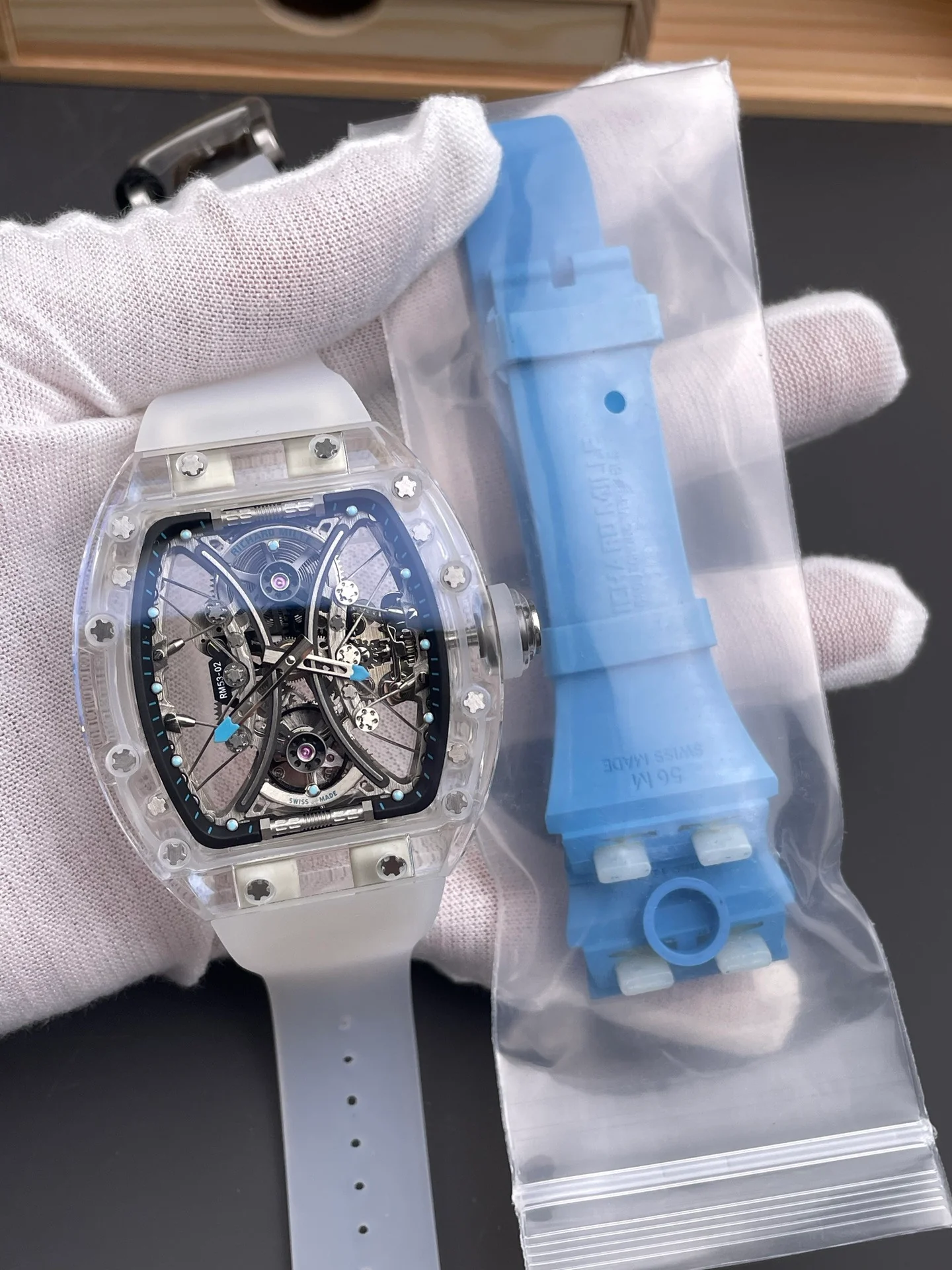RM53-02 Transparent Sapphire Case