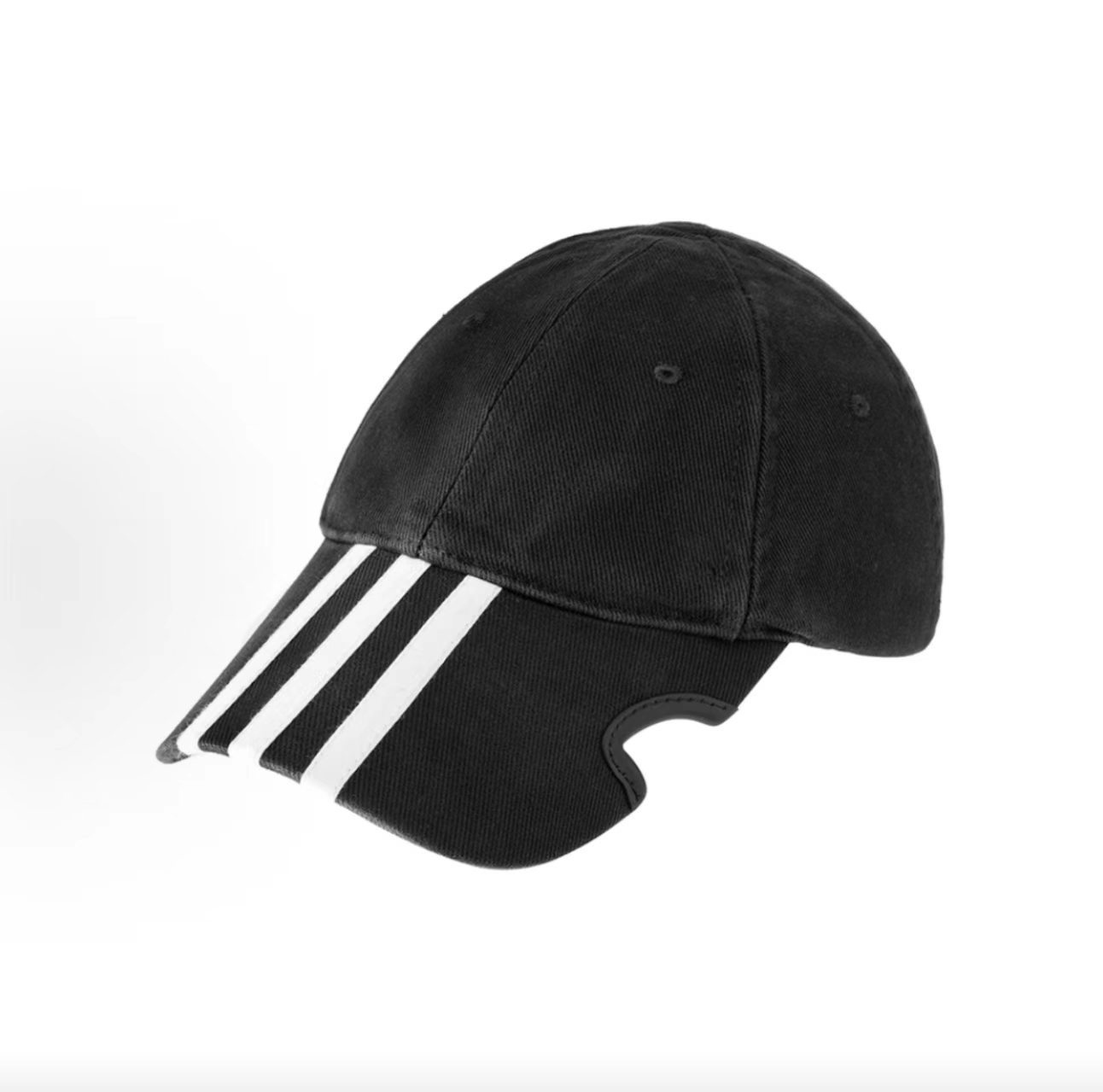 Balenciaga x adidas Three Stripes Washed Cotton Baseball Cap