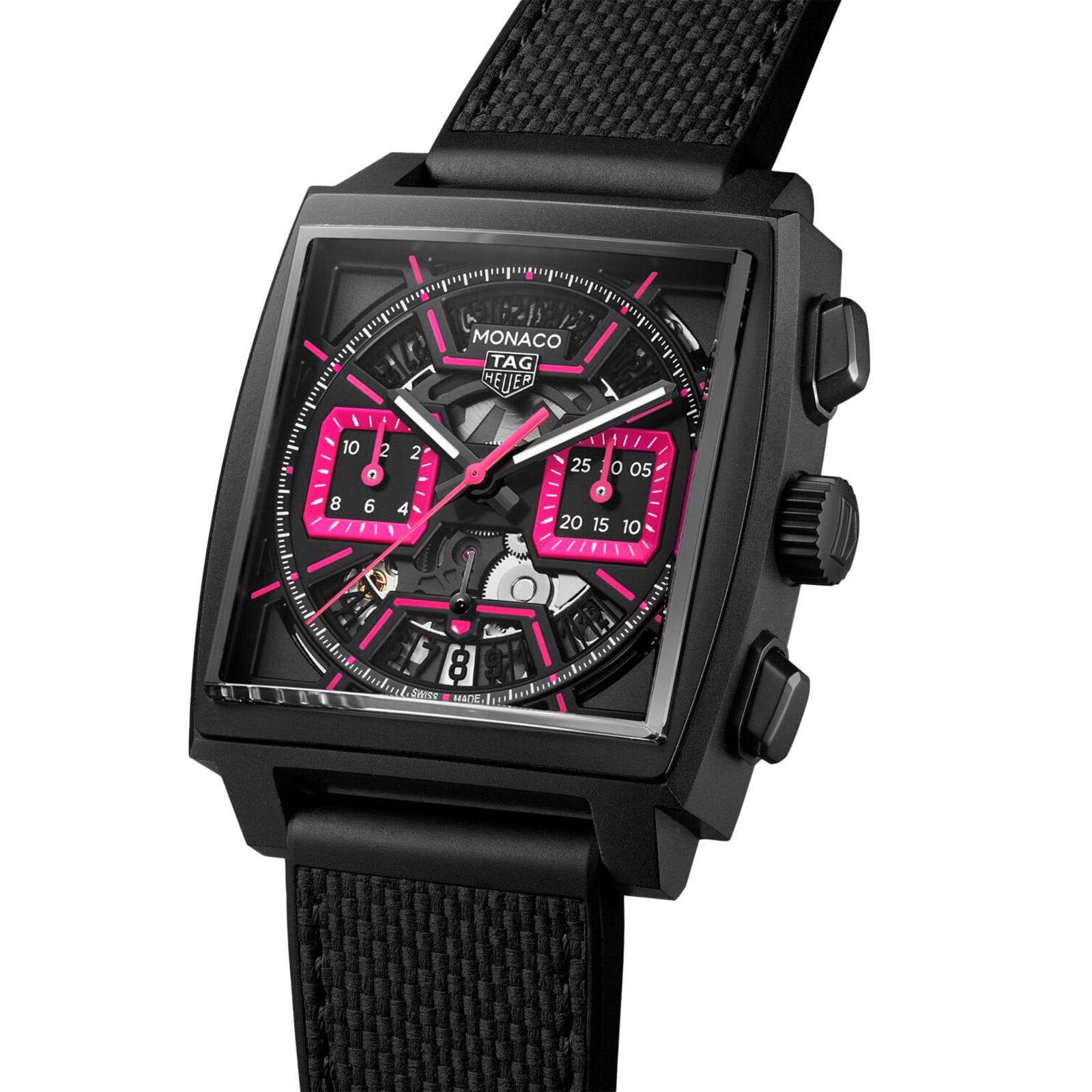[2026 Mirror Grade]TAG Heuer Monaco Chronograph Pink 39mm Mens Watch CBL218B.FT6236