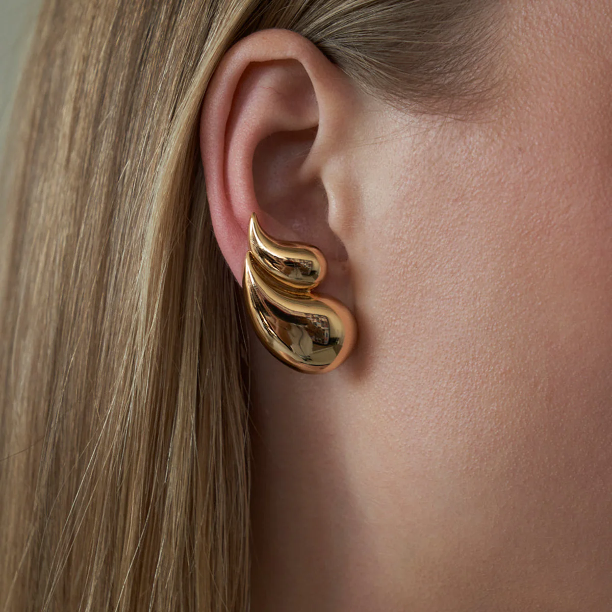 Gold Wing Earring