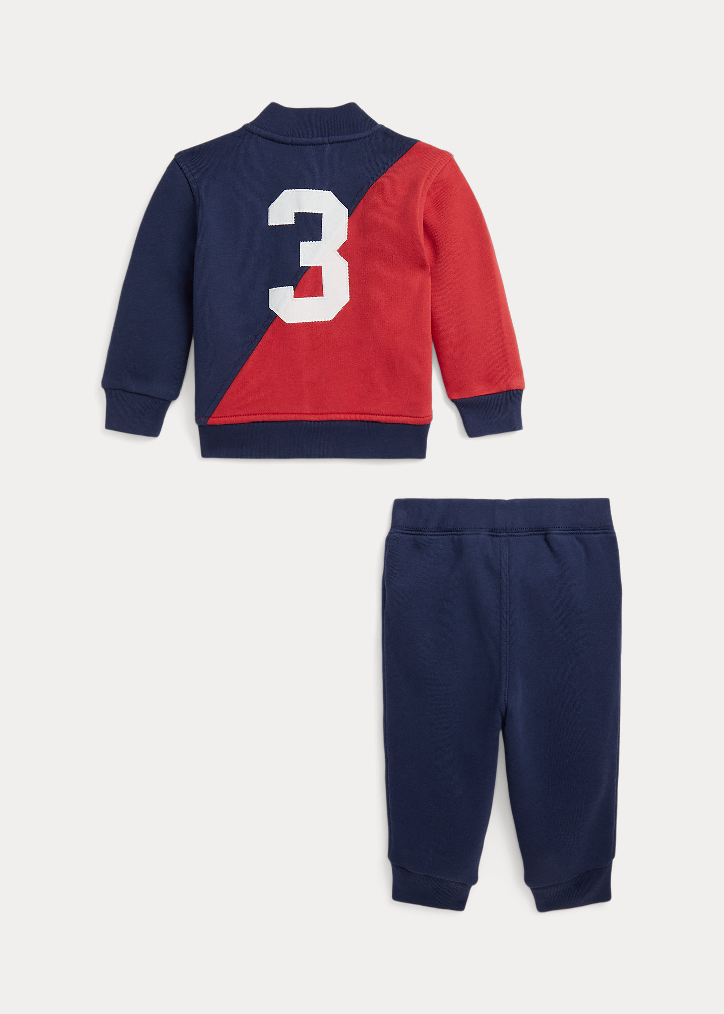 Fleece Baseball Jacket & Jogger Pant Set