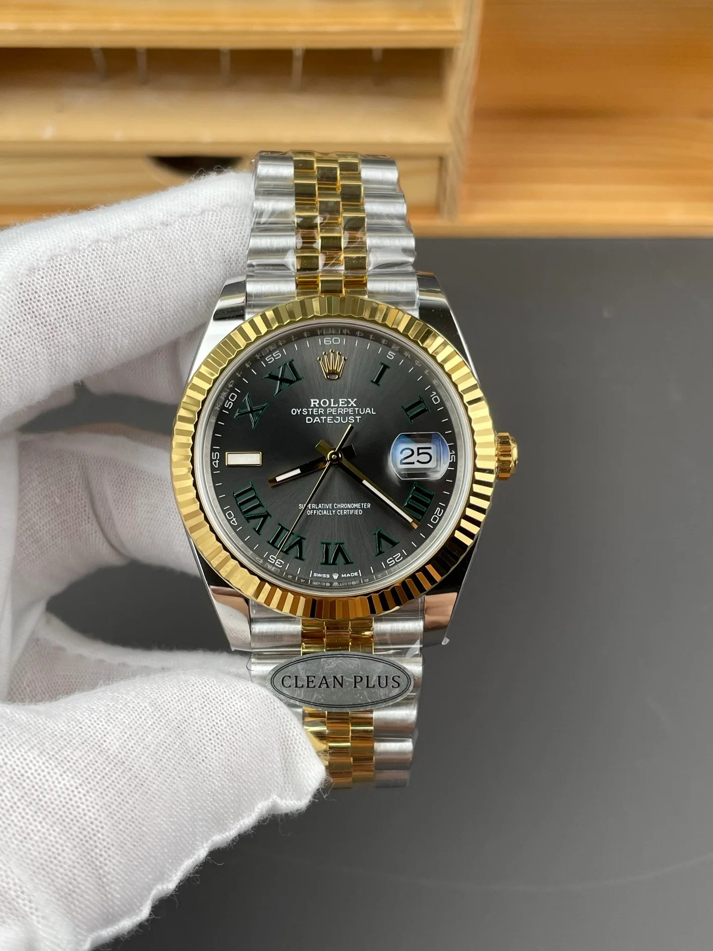 Two-tone Wimbledon Datejust