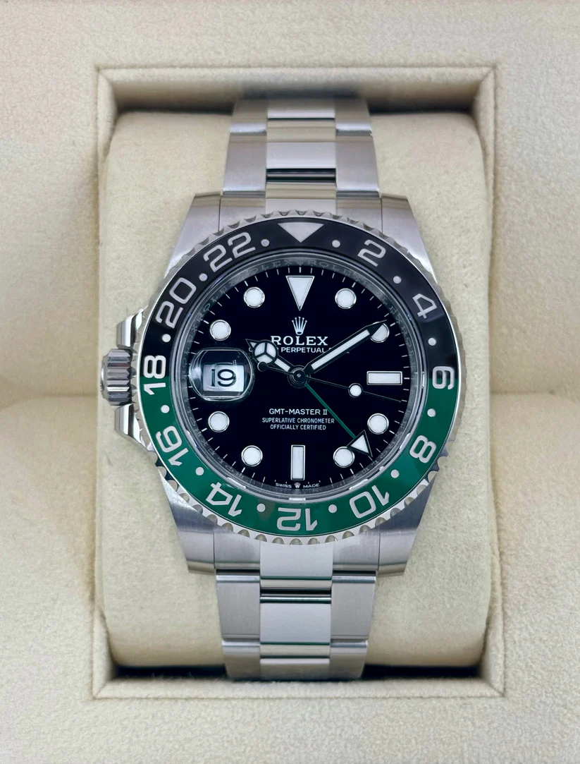 [2026 Mirror Grade]RLX GMT-Master II With A Green And Black Bezel 