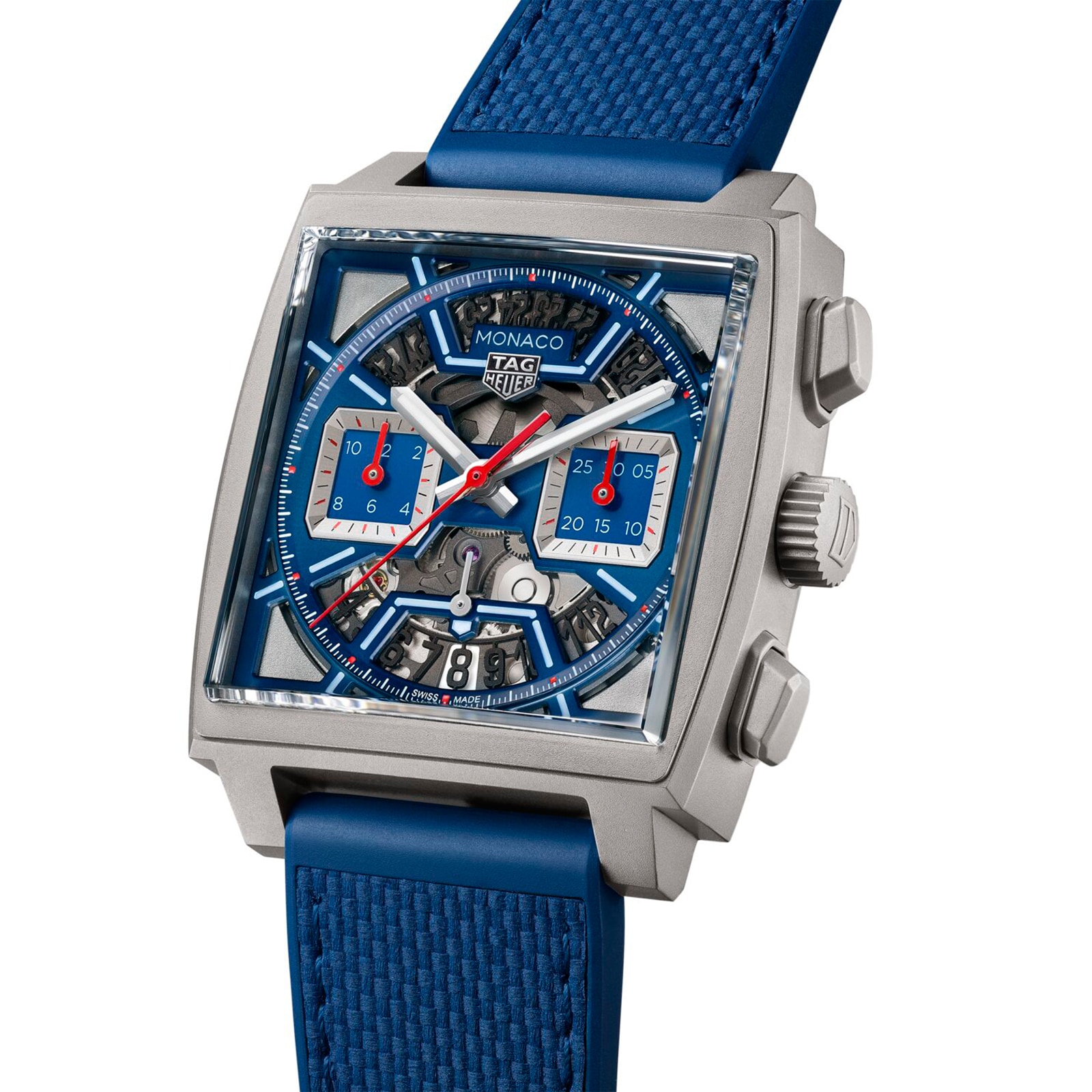 [2026 Mirror Grade]TAG Heuer Monaco Chronograph 39mm Mens Watch Titanium Blue CBL2182.FT6235