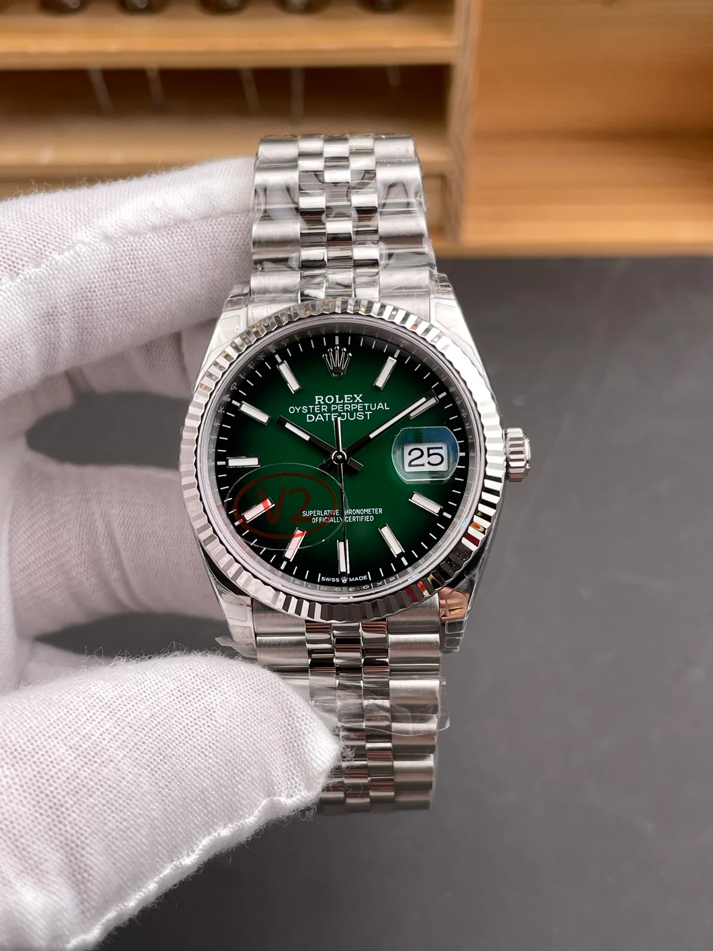 Smoky Green Datejust Enamel Gradient Green Dial V2 Version