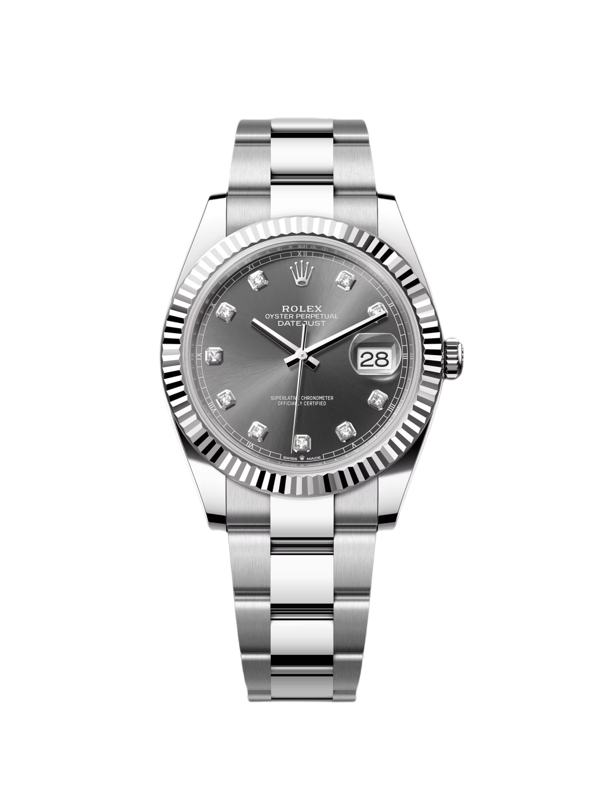 [2026 Mirror Grade]RLX  Datejust 41mm 126334 Slate Diamond Jubilee Stainless Steel