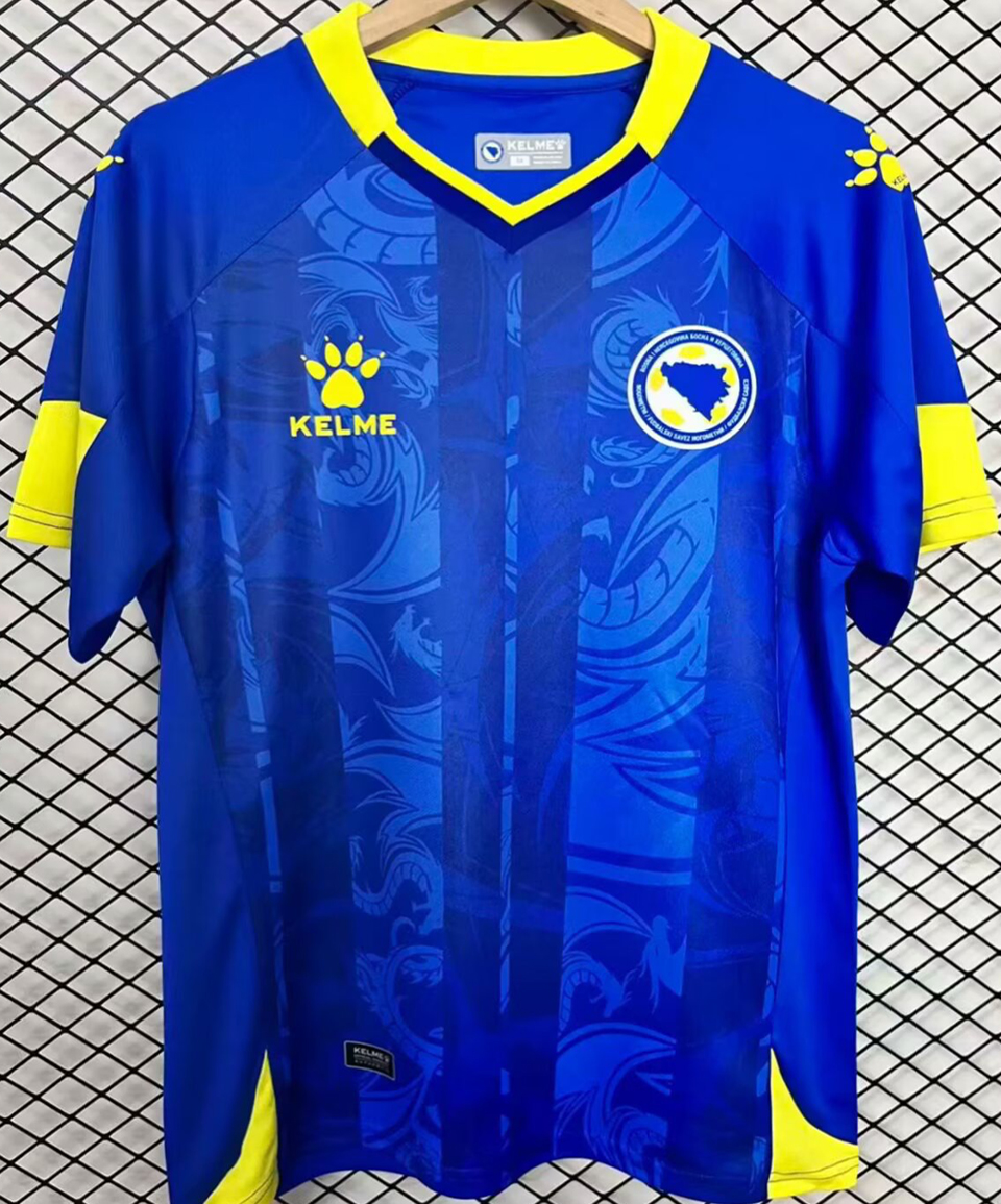 2026/27 Bosnia-Herzegovina Home Blue Fans Soccer Jersey