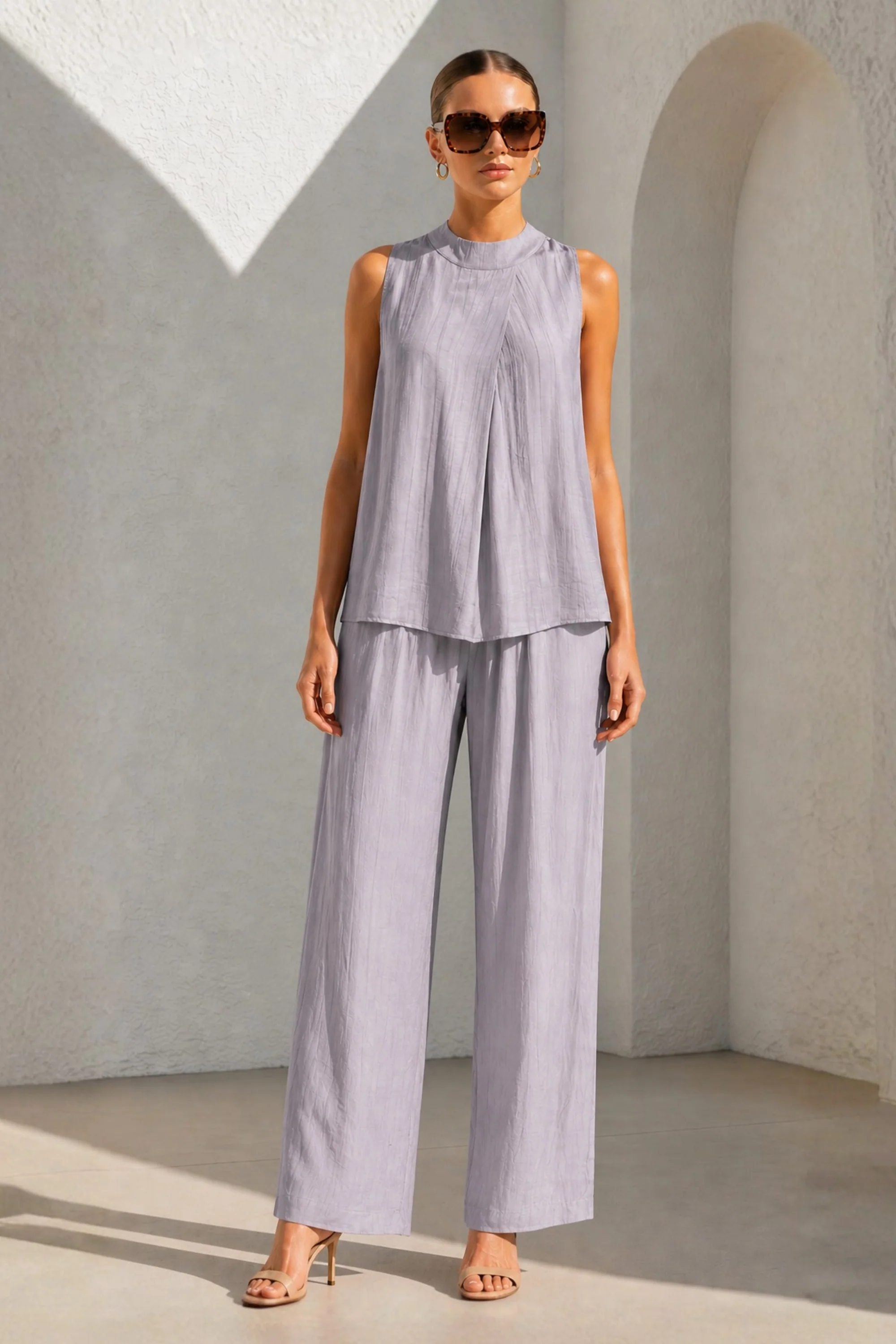 Taupe Minimalist Co-Ord Set