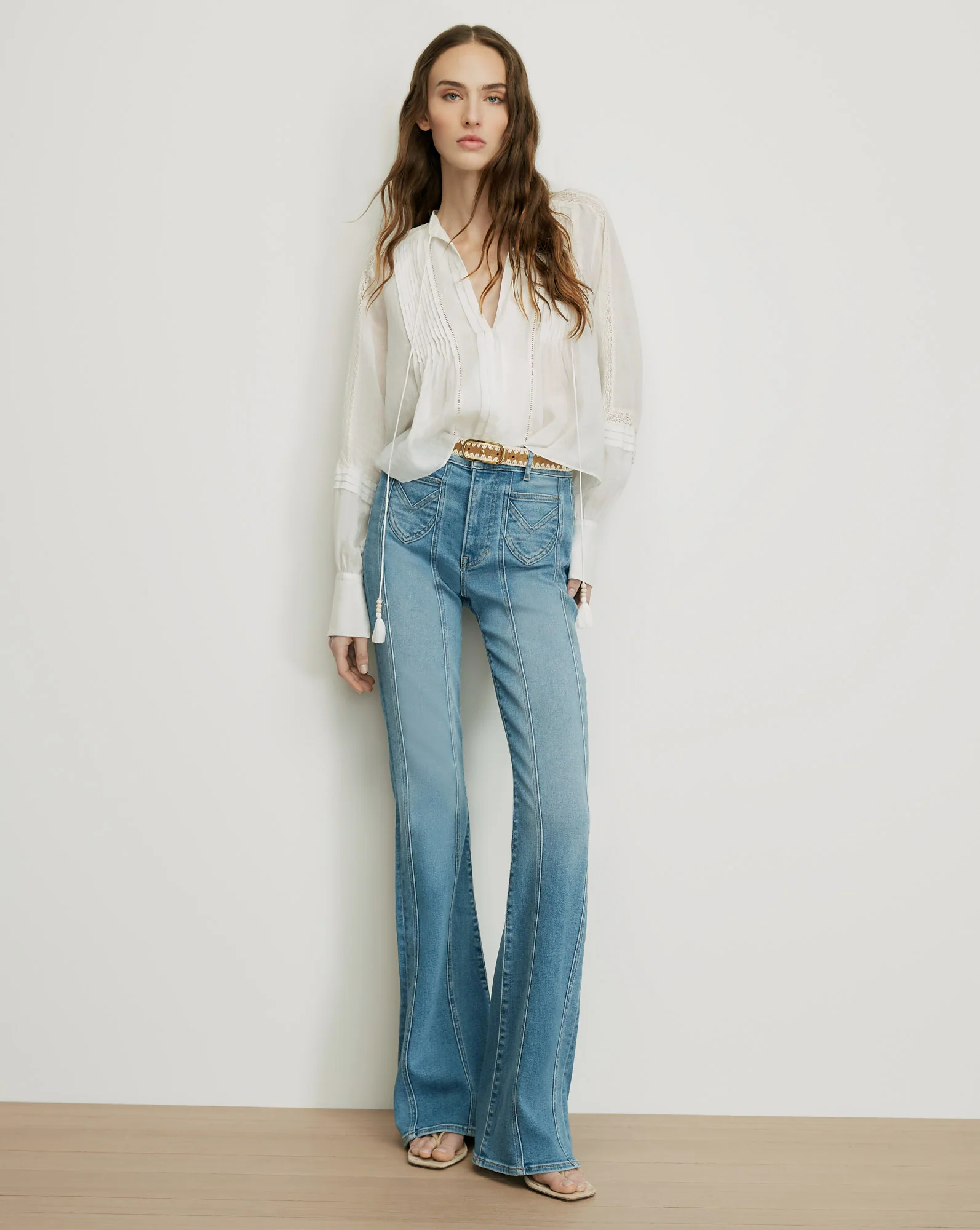 Sawyer Self-Tie Blouse