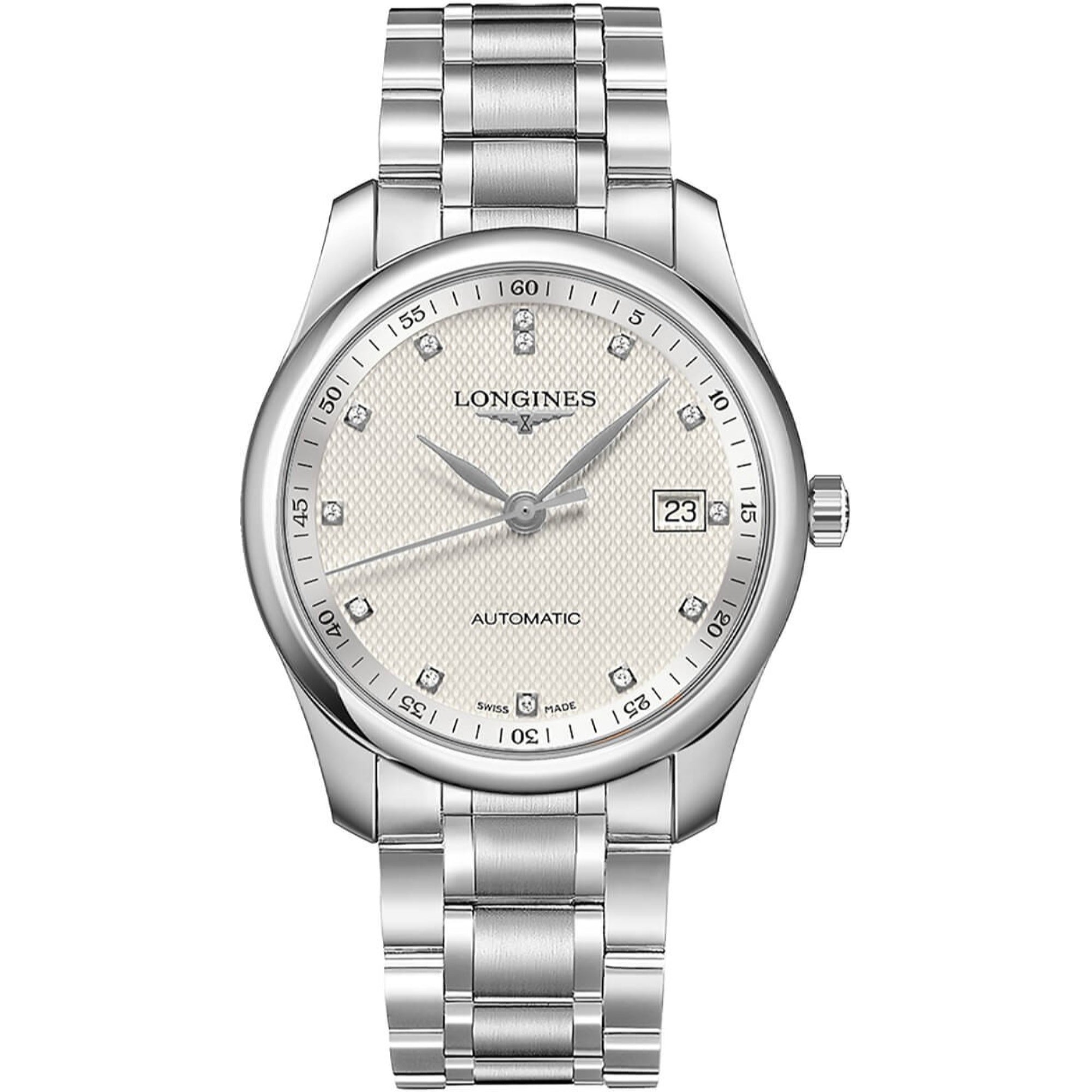 [2026 Mirror Grade]Longines Men's L2.793.4.77.6 Master Collection Diamond Stainless Steel Watch