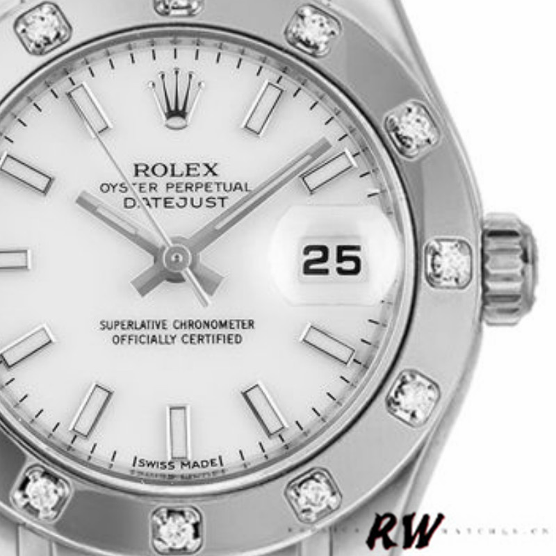 [2026 Mirror Grade]Rolex Masterpiece Pearlmaster 80319 White Dial 29MM Lady Replica Watch