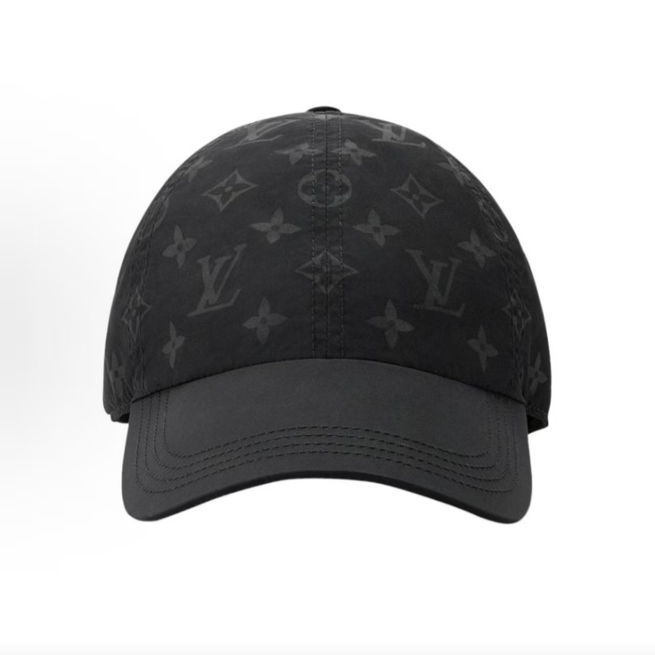 Louis Vuitton Black Monogram Nylon Baseball Cap