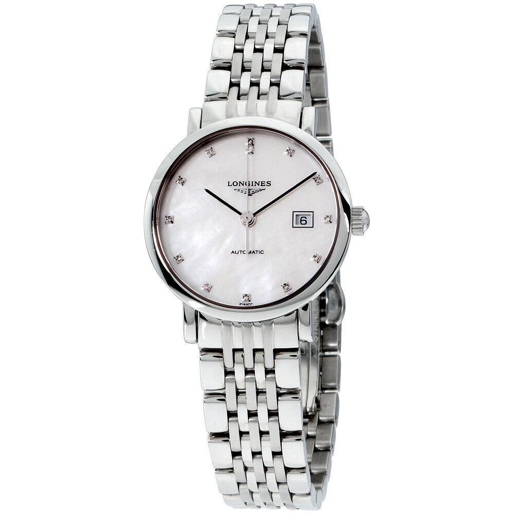 [2026 Mirror Grade]Longines Women's L43104876 Elegant Stainless Steel Watch