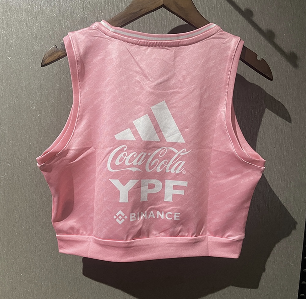 Argentina Soccer Jersey Pink Women's Vest 2025