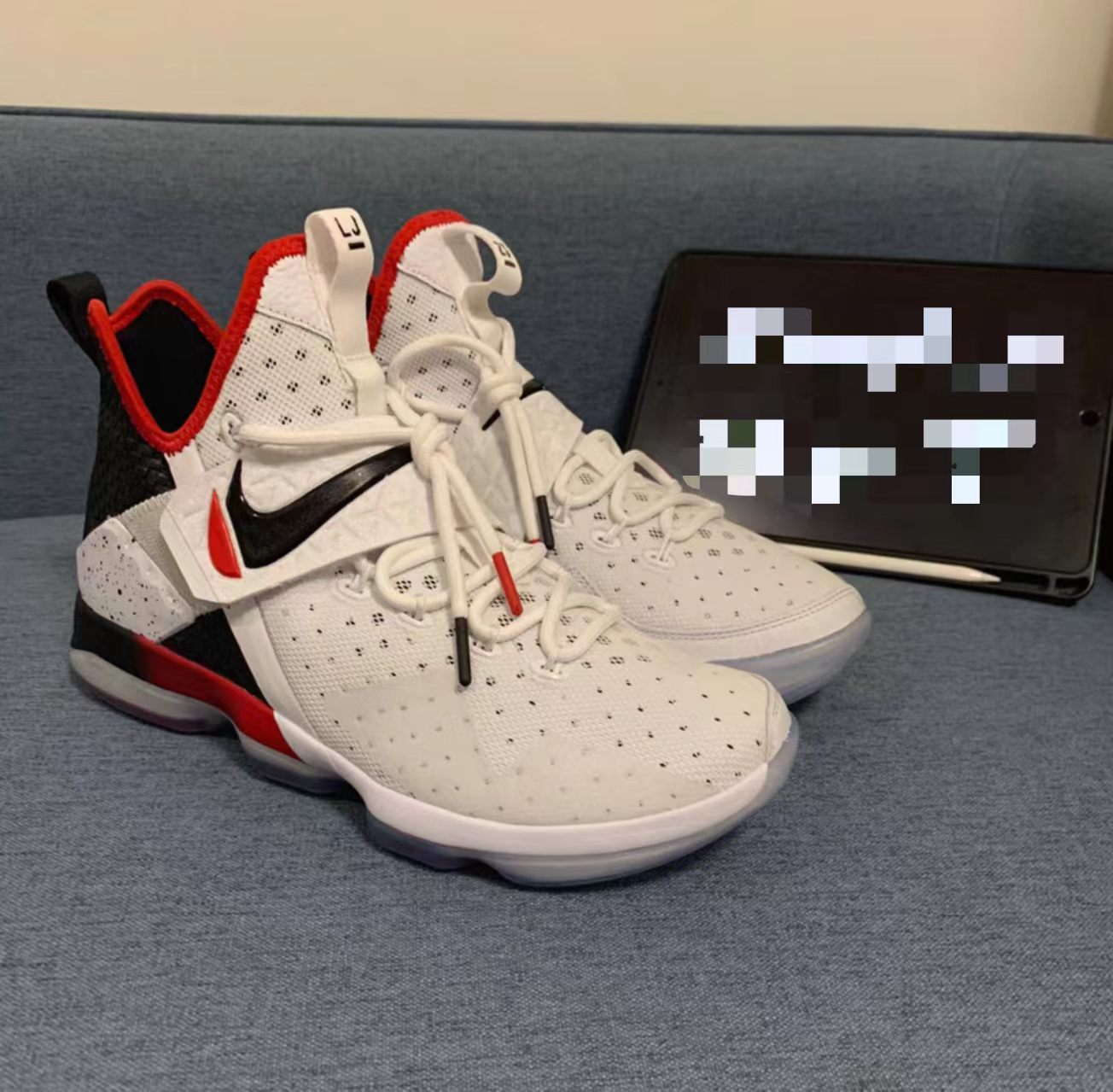 Nike LeBron 14 White Black University Red