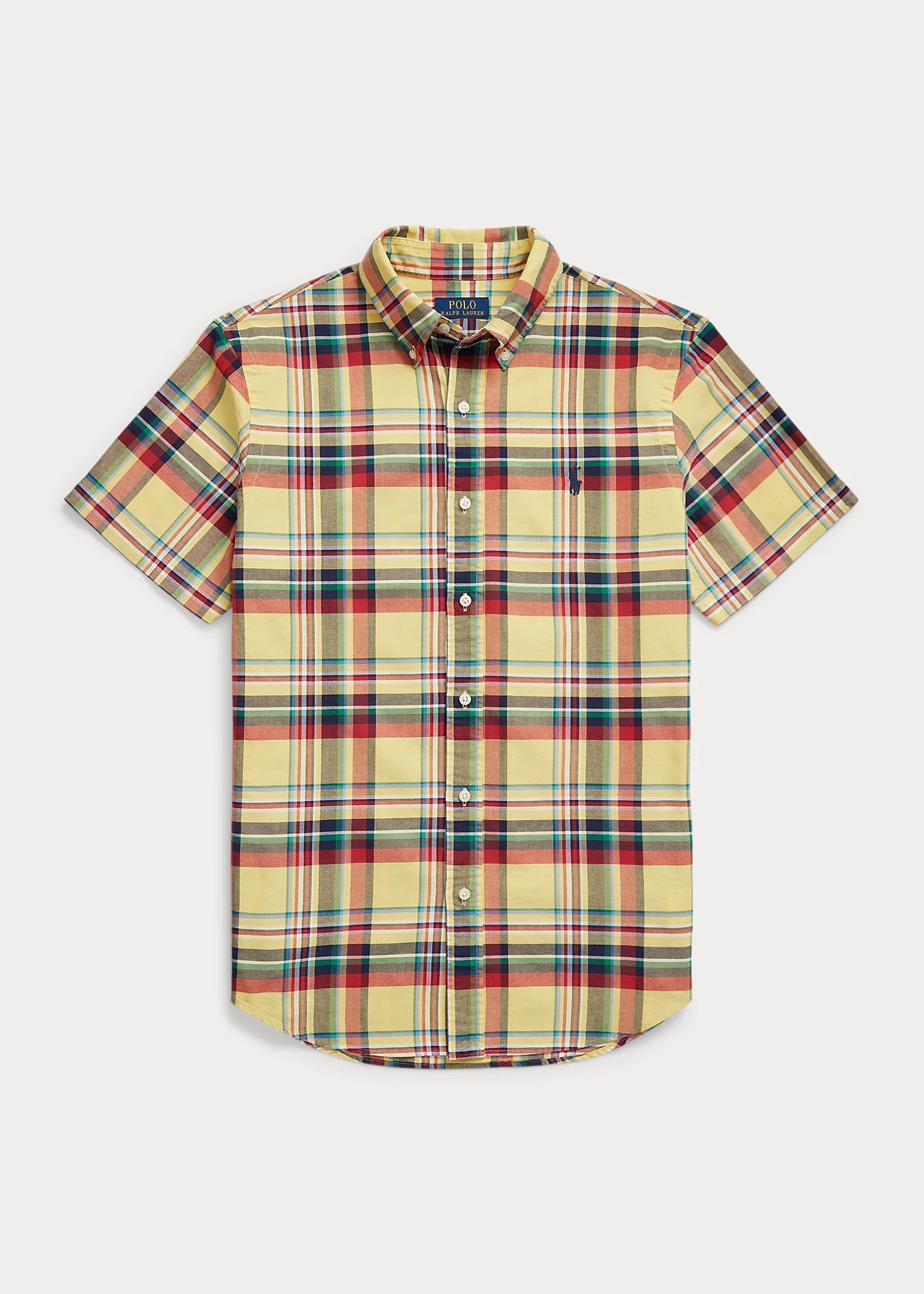 Classic Fit Plaid Oxford Shirt