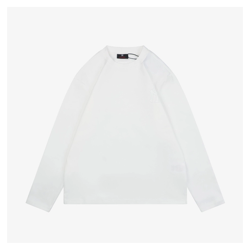 MLB Big Back NY Embroidered Shirt (White/Black)