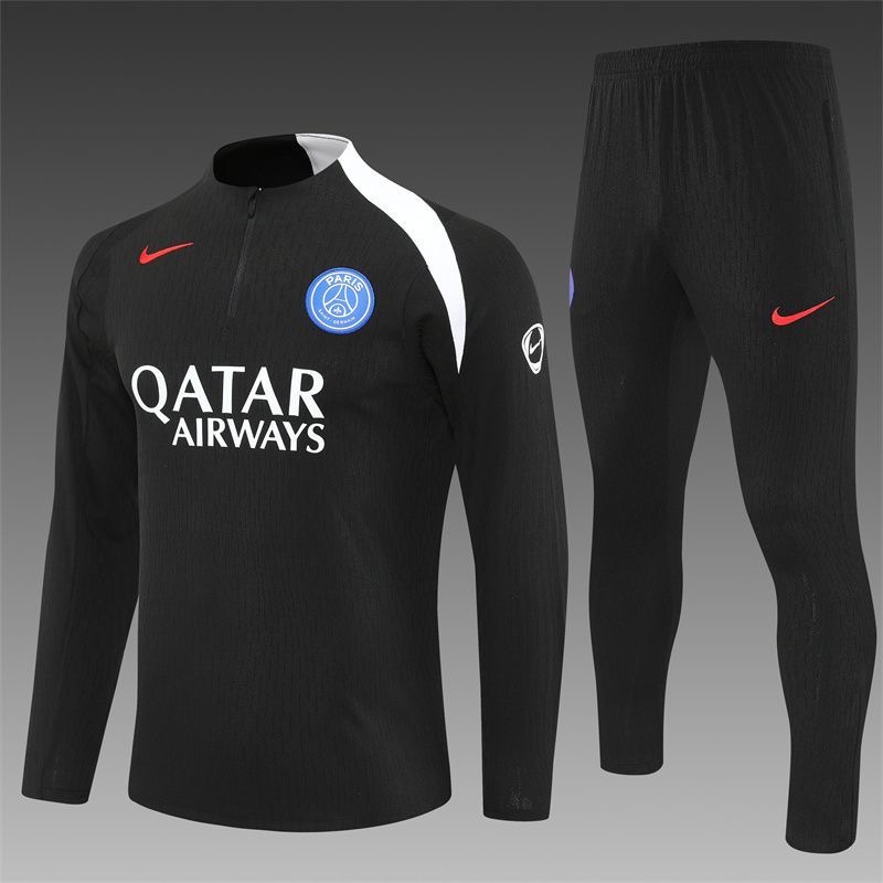 PSG Training Kit (Sweatshirt+Pants) Black 2025/26