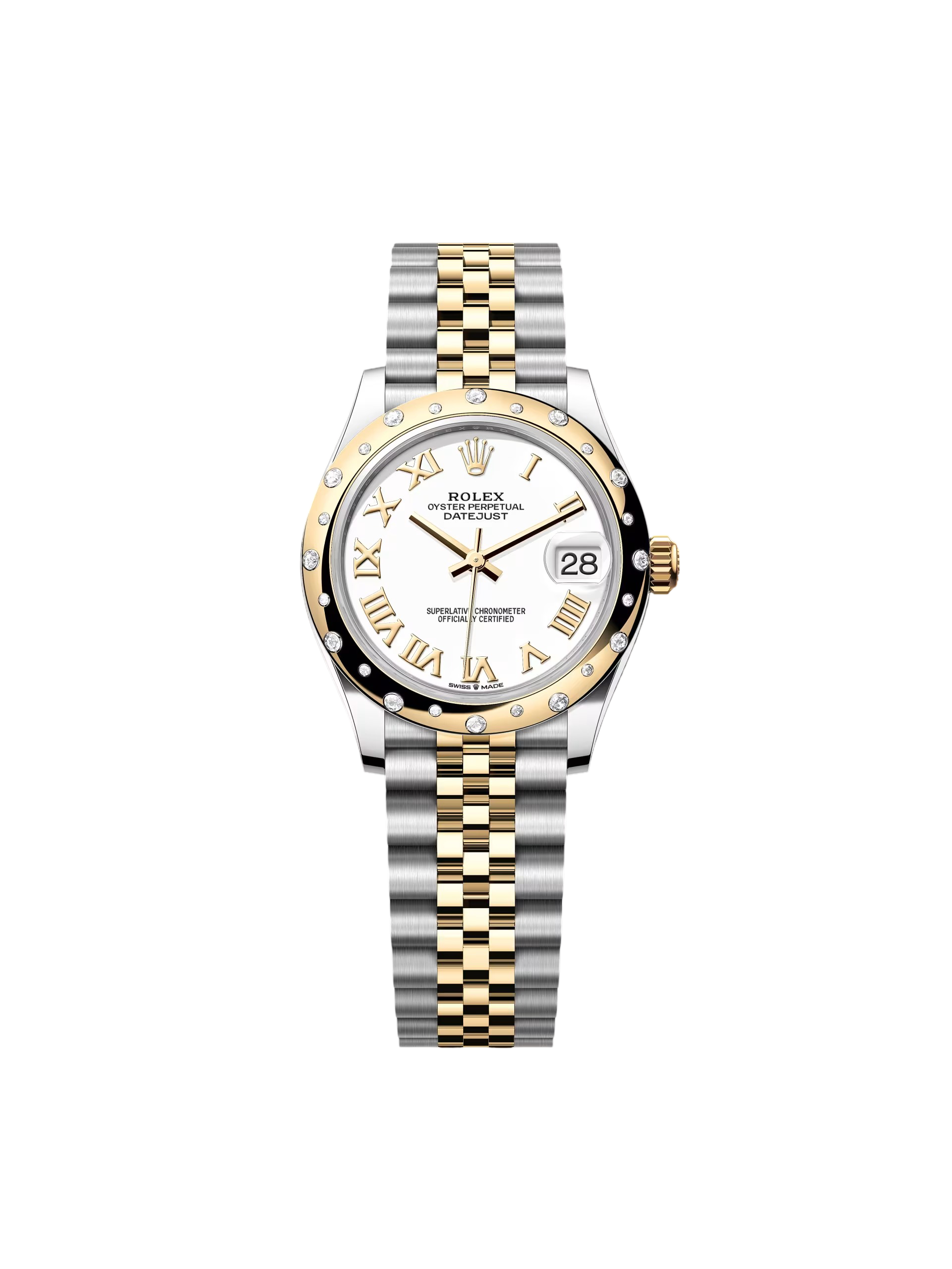 [2026 Mirror Grade]RLX Datejust m278343-0001/0002 White Dial Yellow Rolesor Oyster Watch