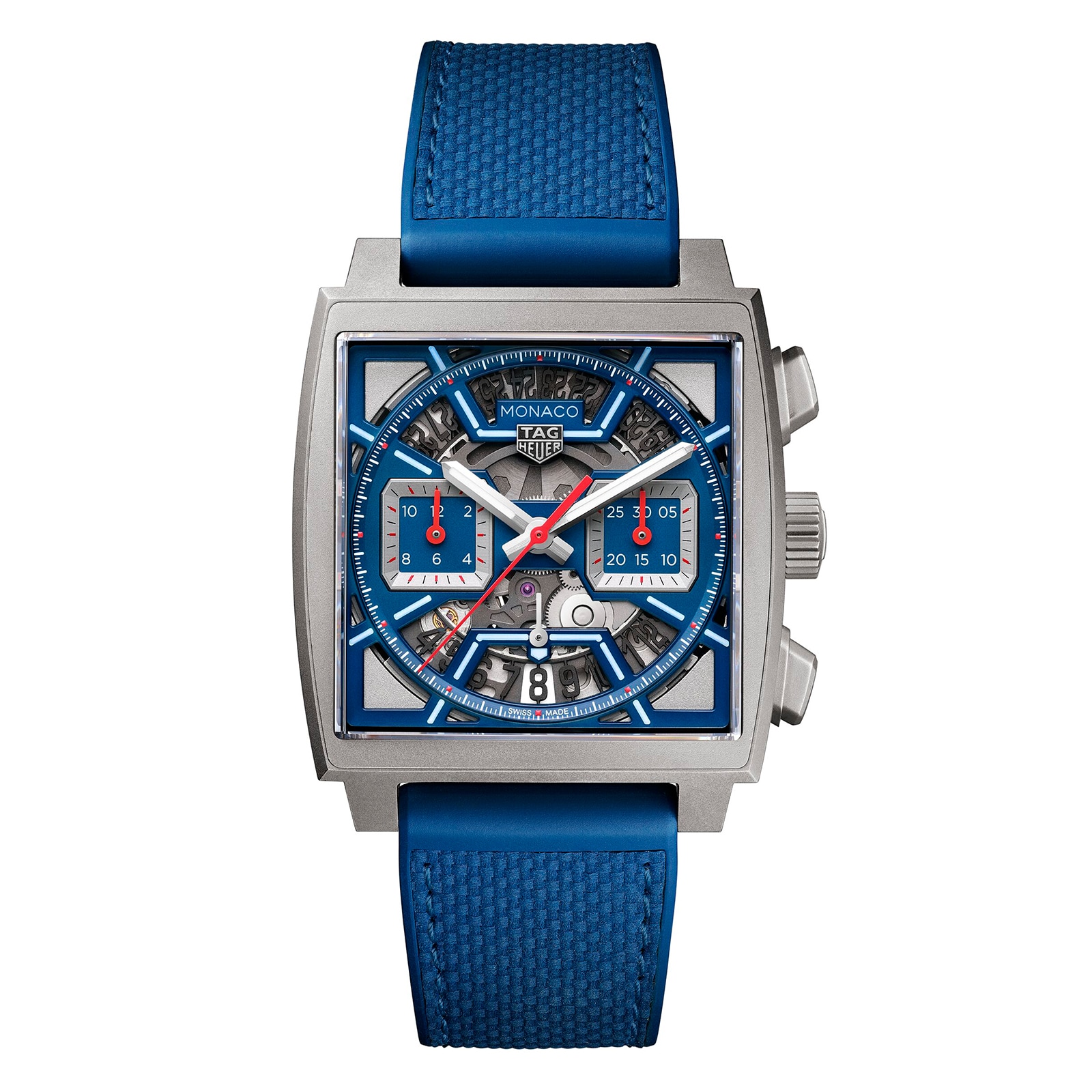 [2026 Mirror Grade]TAG Heuer Monaco Chronograph 39mm Mens Watch Titanium Blue CBL2182.FT6235