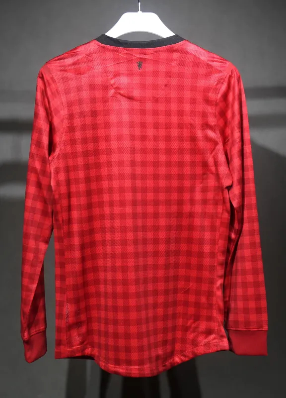 Manchester United Authentic Retro Home Long Sleeve Football Jersey Shirt 2012/13